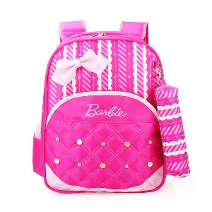 Детска розова раница Барби за момичета от 3 до 11 години, подходяща за училище