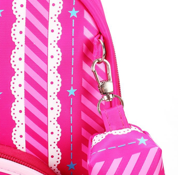 Детска розова раница Барби за момичета от 3 до 11 години, подходяща за училище