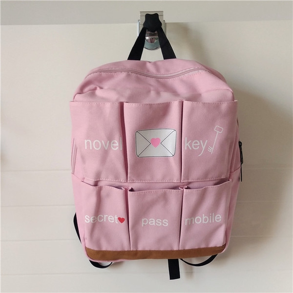 Раници за училище 4 модела в розови, светлозелени, оранжеви за момичета подходящи за училище и пътуване