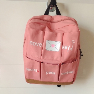 Σακίδια για σχολείο 4 μοντέλα σε ροζ, λαχανί, πορτοκαλί για τα κορίτσια κατάλληλο για σχολική εκδρομή