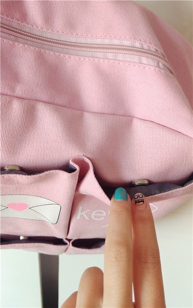 Раници за училище 4 модела в розови, светлозелени, оранжеви за момичета подходящи за училище и пътуване