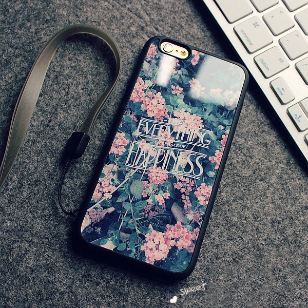 iphone кейсове за телефон подходящи за дамите в 2 модела с розови цветя