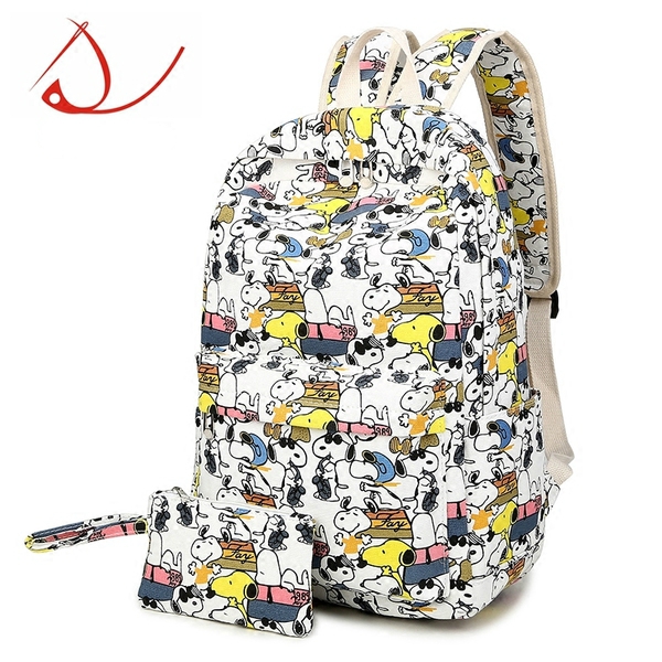 Ученически детски раници за момчета и момичета Снупи - 4 модела 