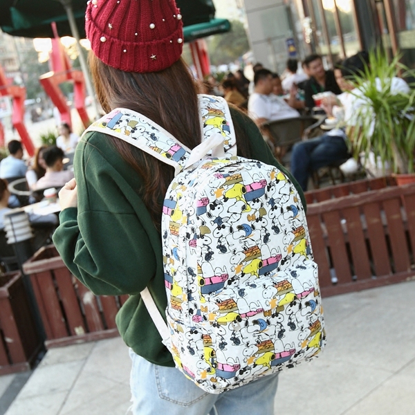 Ученически детски раници за момчета и момичета Снупи - 4 модела 