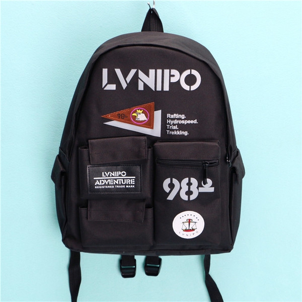 Детски раници за училище подходящи за момчета и момичета черни и сини LVNIPO