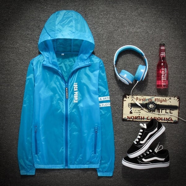 Дамски и мъжки якета слънцезащитни туристически ветровки 19 цветови комбинации