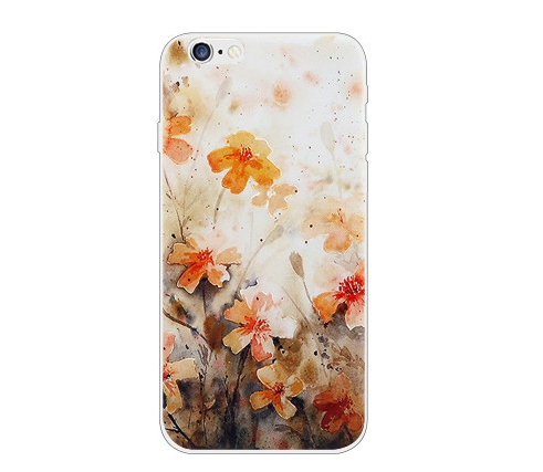 Apple Mobile Shell 4.7 iPhone6 ​​Θήκη σιλικόνης μαλακό μεταφοράς με floral μοτίβα για  τηλέφωνο