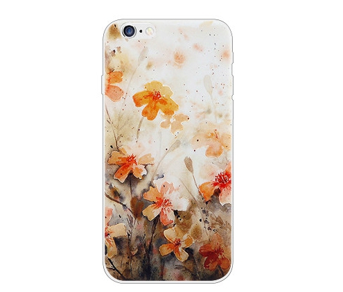 Apple Mobile Shell 4.7 iPhone6 ​​Θήκη σιλικόνης μαλακό μεταφοράς με floral μοτίβα για  τηλέφωνο