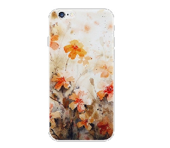 Apple Mobile Shell 4.7 iPhone6 ​​Силиконов мек кейс с флорални цветни мотиви за телефон