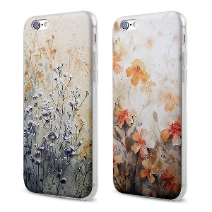 Apple Mobile Shell 4.7 iPhone6 ​​Силиконов мек кейс с флорални цветни мотиви за телефон
