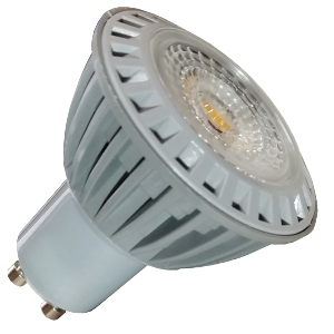 LED Крушка - 6W GU10 Пластик 110° Топло бяла светлина Димираща