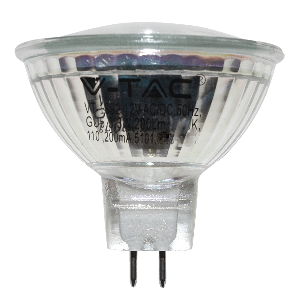 LED Крушка - 3W MR16 12V Стъклена Бяла Светлина 