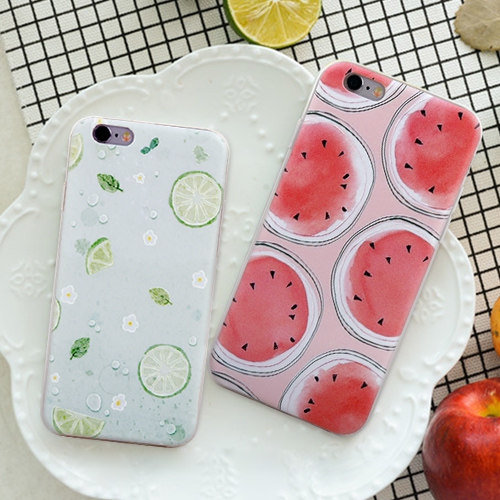 Кейс за мобилен телефон iPhone 6plus iPhone 6 iPhone 5/5s - диня или зелен лимон