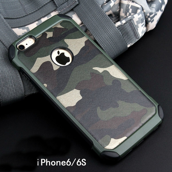 Камуфлажен кейс за iPhone 6plus/6Splus iPhone 6/6s в зелен,син и кафяв модел