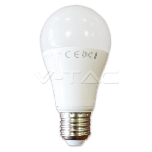 LED Крушка - 15W E27 A60 Термо Пластик Топло Бяла Светлина