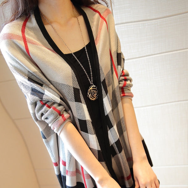 Дамска нова раирана жилетка стандартен размер