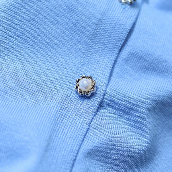 Дамски жилетки с О-образна яка и дълги ръкави подходящи за ежедневие тип слим в 5 цвята