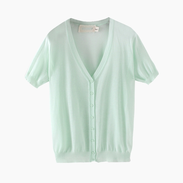 Тънки широки дамски жилетки с V-образна яка в много различни цветови модели