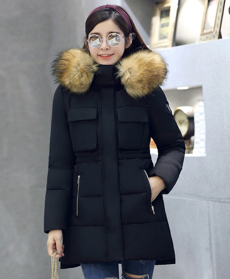 Χοντρό μπουφάν με κουκούλα και προς τα κάτω σε κόκκινο, γκρι, μαύρο, πράσινο και μπεζ