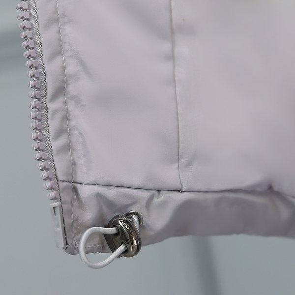 Дамско зимно дебело и дълго подплатено яке с качулка розово, черно, розово