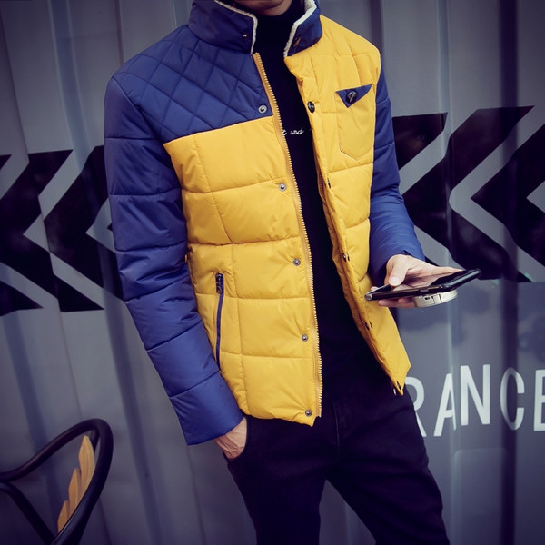 Мъжки есенни и зимни якета в 4 модела съчетание в изработката от полиестър и памук