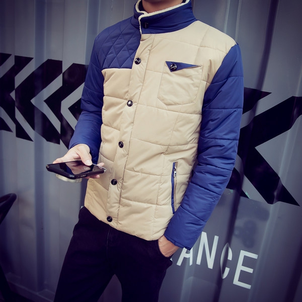 Мъжки есенни и зимни якета в 4 модела съчетание в изработката от полиестър и памук