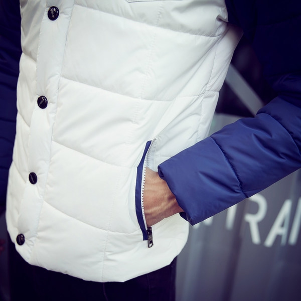 Мъжки есенни и зимни якета в 4 модела съчетание в изработката от полиестър и памук