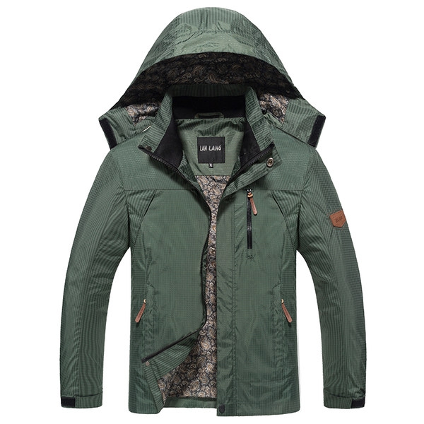 Тънки есенно-пролетни якета  за мъже в 6 цветови модела с качулка