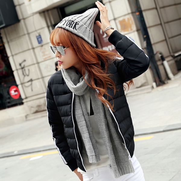 Дамско елегантно късо памучно яке червено, зелено, бяло, черни с ленти есенно пролетно и зимно