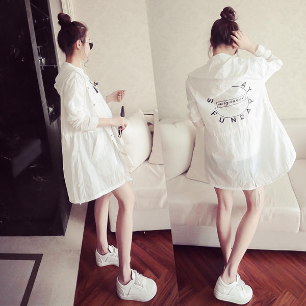 Дамско дълго тънко яке със защита от слънцето