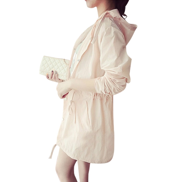 Дамско дълго тънко яке със защита от слънцето