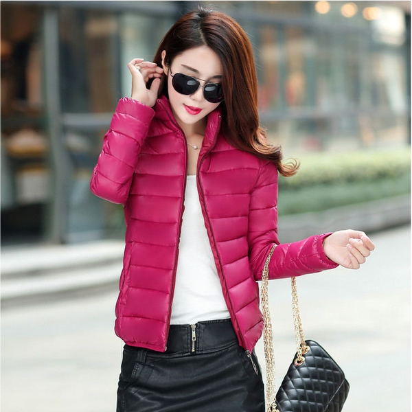 Тънко дамско яке - есен и зима - Син Червен Зелен Розов Черен.