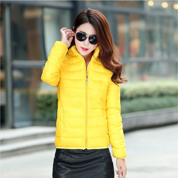 Тънко дамско яке - есен и зима - Син Червен Зелен Розов Черен.