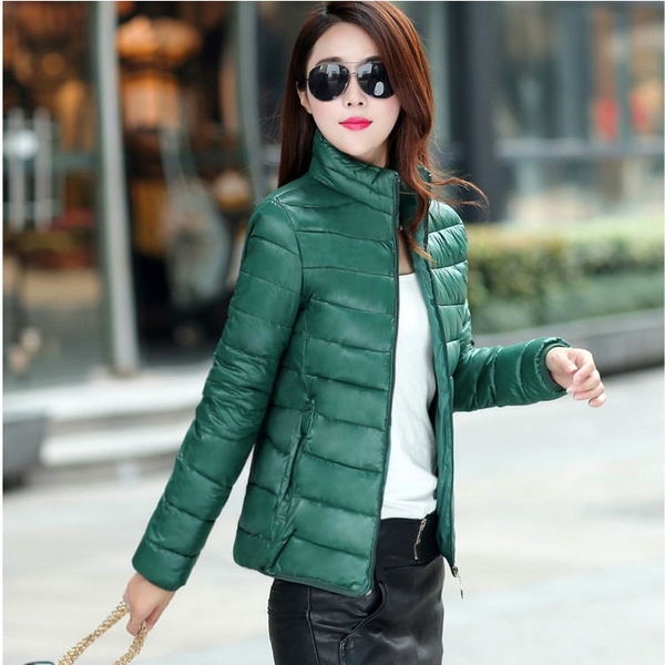 Тънко дамско яке - есен и зима - Син Червен Зелен Розов Черен.