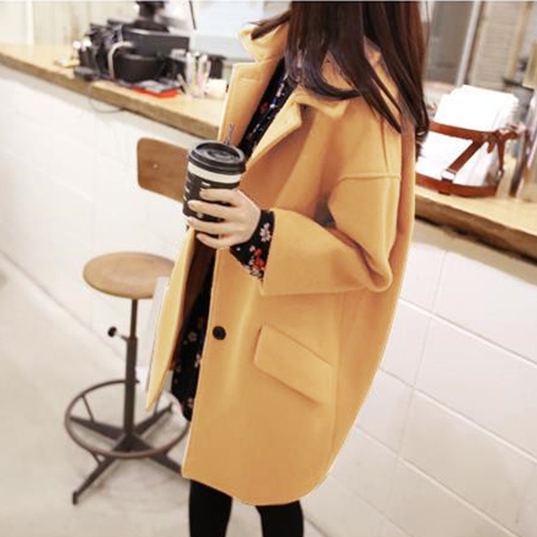 Дамско зимно палто тип Слим в три цвята розово, жълто и синьо