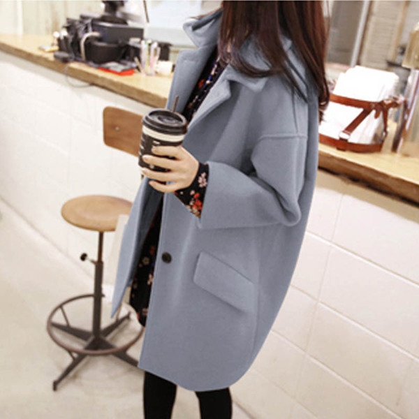 Дамско зимно палто тип Слим в три цвята розово, жълто и синьо