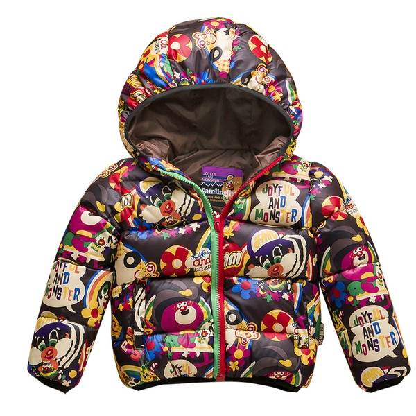 Детско яке от гъши пух в различни цветове и мотиви