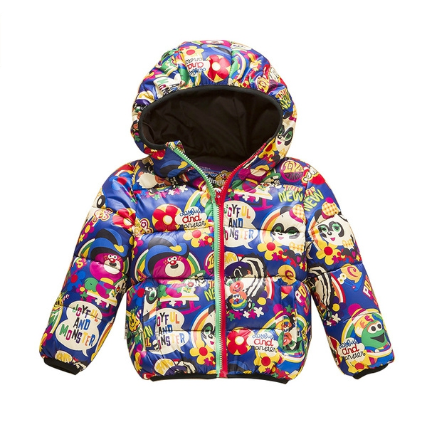 Детско яке от гъши пух в различни цветове и мотиви