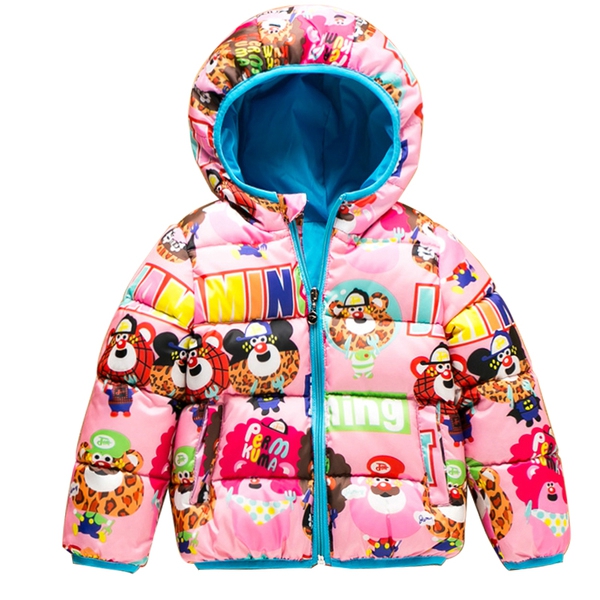 Детско яке от гъши пух в различни цветове и мотиви