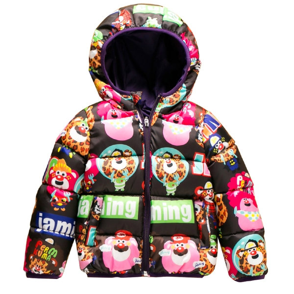 Детско яке от гъши пух в различни цветове и мотиви