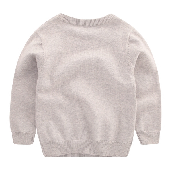 Παιδικό φθνοπωρινό πουλόβερ σε τρία χρώματα με μια αρκούδα