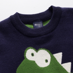 Детски пуловер за момчета с динозавър