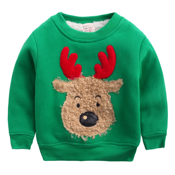 Ζεστά χειμωνιάτικα πουλόβερ σε τέσσερα χρώματα με ελάφι