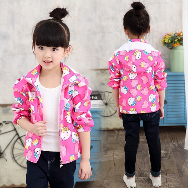 Детски якета за момичета с цветя и анимационни герои. есенно, пролетно и шарено