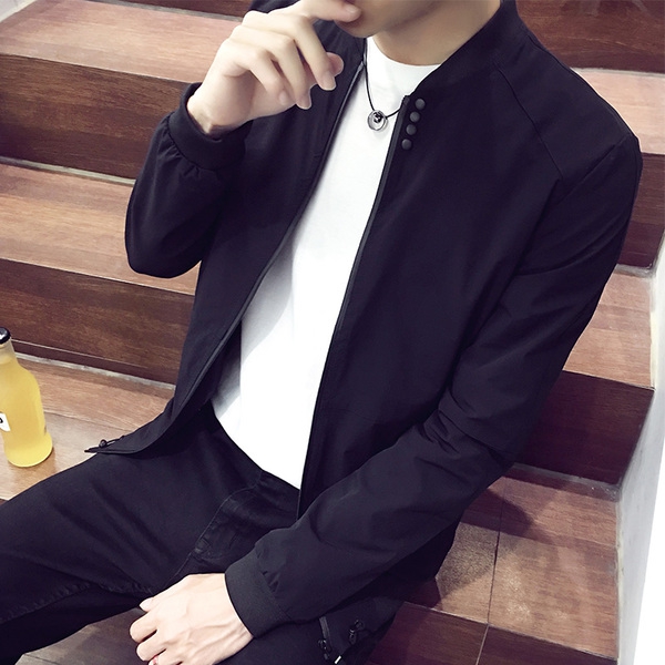 Ανδρικά   μπουφάν  για το φθινόπωρο με  φερμουάρ  στθλ σλιμ  - 3 μοντέλα