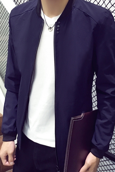 Ανδρικά   μπουφάν  για το φθινόπωρο με  φερμουάρ  στθλ σλιμ  - 3 μοντέλα