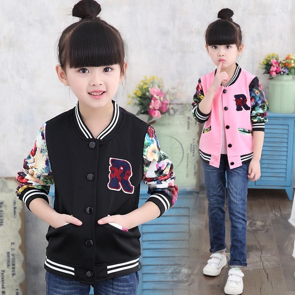 Φθινοπωρινό φούτερ σε ροζ, άσπρο και μαύρο χρώμα