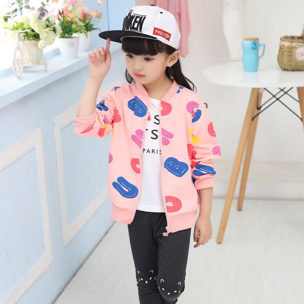 Παιδικό φούτερ  για κορίτσια σε διάφορα μοντέλα - κίτρινο, μπλε και ροζ χρώμα