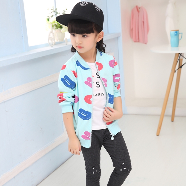 Παιδικό φούτερ  για κορίτσια σε διάφορα μοντέλα - κίτρινο, μπλε και ροζ χρώμα