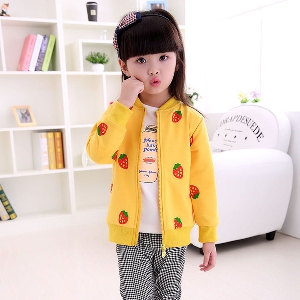 Παιδικό φούτερ  για κορίτσια σε διάφορα μοντέλα - κίτρινο, μπλε και ροζ χρώμα